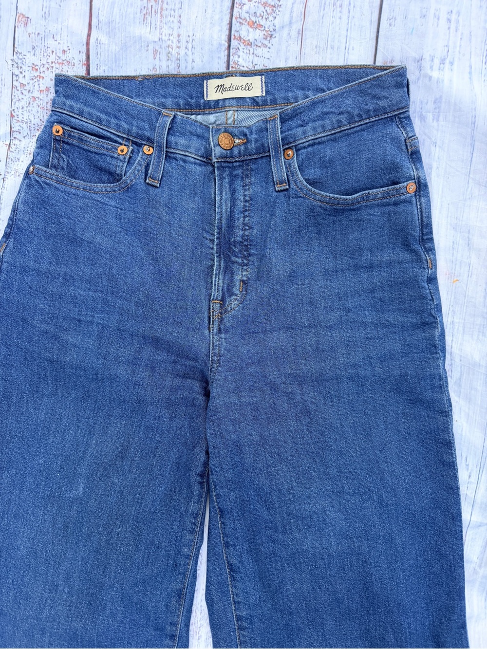 Madewell The Perfect Vintage Wide-Leg Jean in Fairdale Wash 26 - Picture 6 of 15